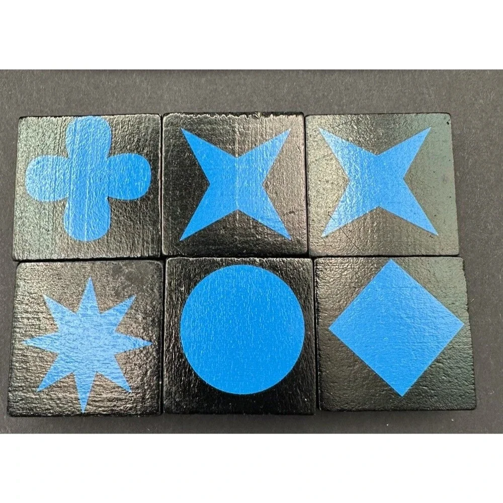 QWIRKLE Lot of 6 Game Tiles Set Replacement Part Pieces CHOOSE COLOR